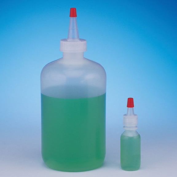 Dispensing Bottle, 2 Oz. Polyethylene, Includes Sealer Cap That Snaps On