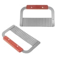 thumbnail image 4 of 2 Unids Cuchillo Ondulado de Acero Inoxidable con de Madera Cuchillos Cortadores de Jabón Hechos a Mano Cuchillos de Corte Arrugado Herramientas Accesorio de Cocina Cortador ANGGREK Otros, 4 of 8