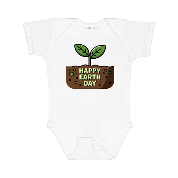 Inktastic Happy Earth Day 2025 Boys or Girls Baby Bodysuit