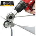 thumbnail image 2 of Sheet Metal Cutter Metal Cutter for Drill/Sheet Metal Cutter Drill Attachment Enhanced Model - Specially Reinforced for Cutting Flat Iron, Steel,Copper, Aluminum Sheets 20 Gauge thick and Below, 2 of 19