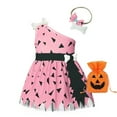 thumbnail image 3 of Icvfdpl Dress For Girls Halloween Caveman With Candy Bag Dog Bones Historical Cave Mesh Princess Outfits For Kids 18-24 Months, 3 of 6