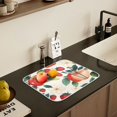 thumbnail image 5 of Yayeee Dish Drying Mat for Kitchen Counter 18" x 24" Microfiber Super Absorbent Coffee Decorative Pad, Strawberry Pattern, 5 of 9