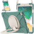 thumbnail image 2 of For iPad Air 3 10.5 Inch 2019/iPad Pro 10.5 Inch 2017 Case, 360 Rotatable Handle Stand, Shoulder Strap, Drop-Proof Design, Emerald Green, 2 of 7