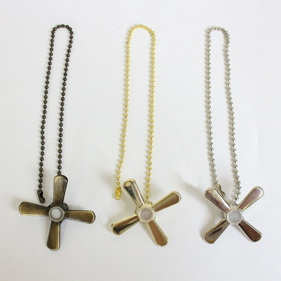 MLINS 2 Pcs Fan Pull Chain Connector Clasps Ceiling Globe Light Fixture Silver