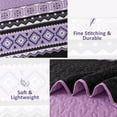 thumbnail image 2 of Juego de edredón WONGS BEDDING, color morado, tamaño queen con 2 fundas de almohada, 2 of 5