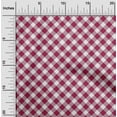 thumbnail image 2 of oneOone Cotton Cambric Magenta Fabric Gingham Check Sewing Material Print Fabric By The Yard 42 Inch Wide, 2 of 4