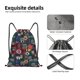 thumbnail image 4 of Fotbe Adventure Camping Badge Bolsa Mochila con Cordón Estampada, Bolsa de Gimnasio Deportiva, Bolsa Cinch, Bolsa con Cordón para Hombres y Mujeres-Small, 4 of 6