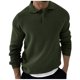 thumbnail image 1 of Blusa y camisa de manga larga con cuello vuelto para hombre, suéter holgado con botones y solapa, blusa de manga larga con solapa para hombre, 1 of 5