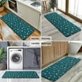 thumbnail image 6 of Teal Christmas Star Pattern Kitchen Rug Mat,Kitchen Runner Rugs Non Skid Washable,Decorative Kitchen Floor Mats for Kitchen,Sink,Laundry,17"x47.2", 6 of 7
