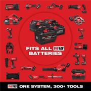 Milwaukee VIPRB-3601-21P 18V, Cordless 5 in Drill Driver, 2 Ah, 550 in lbs 1700 RPM