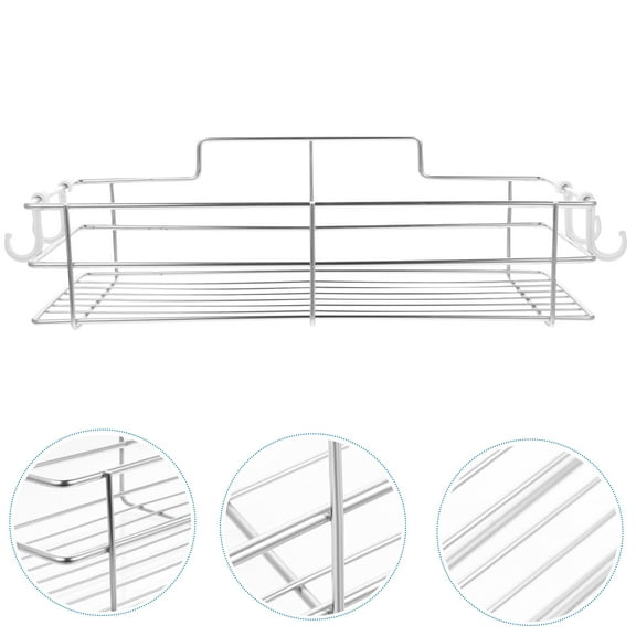 WHAMVOX  Bathroom Shelf over The Toilet Hanging Shelves for Wall Silver