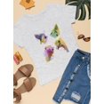 thumbnail image 3 of Rainbow Splash Ostriches T-Shirt Women -Fab Funky Designs, Female Small, 3 of 4
