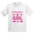 thumbnail image 3 of Inktastic Pickleball Girl Youth T-Shirt, 3 of 5