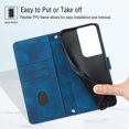thumbnail image 6 of Tarise Phone Case for Samsung Galaxy S21 Ultra, Premium PU Leather Card Holder Wrist Strap Magnetic Closure Flip Stand Function TPU Interior Book Cover for Samsung S21 Ultra 5G Wallet Case, Blue, 6 of 7
