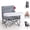 Grey, variant on Tiny Marvels Portable Booster Seat, Foldable Baby High Chair with Removable Tray, Safety Harness & Carry Bag ā for Toddlers Ages 6M-3Y