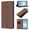 Brown, variant on ELEHOLD Flip Case for Google Pixel 10 Pro XL, Cute Cat Embossed Shockproof RFID Wallet Cover with Kickstand, Orange