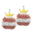 thumbnail image 2 of Chenille Hand Towel Cute Hanging Hand Wipe Ball Hand Towel Thickened Absorbent Hangable Multifunctional Hand Towel, 2 of 6