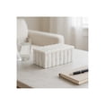 thumbnail image 3 of Decorative Marble Ridged Box for Home Decor- Modern Storage Box with Lid for Jewelry, Keepsake, and Shelf Accent - Home Organizer for Bedroom, Office Desk, or Living Room Decor - 3", White, 3 of 13