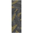 thumbnail image 2 of Addison Rugs Dream Shag Premium Machine Washable Transitional Tropical, Leaves, Botanical Gray Runner Rug, 2'3" x 7'6", 2 of 8