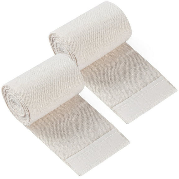 3'' 2pcs Washable Reusable Cotton Elastic Bandage Wound Medical Compression Wrap