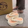 thumbnail image 1 of DIY Accessories Thick EVA Platform Slippers 2024 New Summer Non-slip Shoes Round Elevated Sandals Casual Soft Women‘s Slippers tzw, 1 of 7