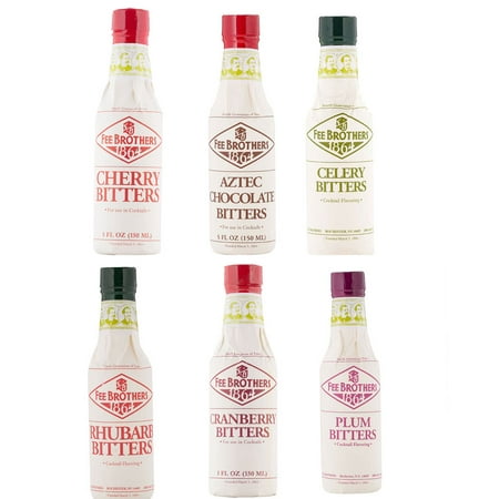 Fee Brothers Bar Cocktail Bitters - Series II - Set of (Best Cocktail Bitters Set)