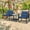 Navy, variant on Gymax 3PCS Rattan Rocking Chair Table Set Patio Furniture Set w/ Navy Cushions