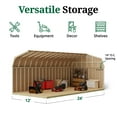 thumbnail image 5 of Little Cottage Co. 12x24 Classic Gambrel Barn with 6 ft. Sidewalls, Outdoor Wood Storage Shed Do-It-Yourself Precut Kit, 5 of 13