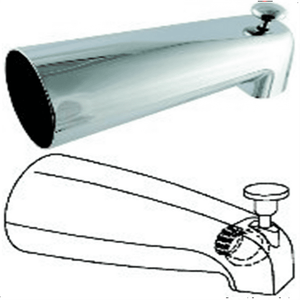 Universal Faucet Parts Diverter Tub Spout D01026