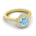 thumbnail image 3 of 1.35 Ct Natural Diamond Aquamarine Gemstone Latest Bridal Ring for Women Solid 14K Yellow Gold Size 6.5 by Diamond-Capitals, 3 of 8
