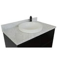 thumbnail image 3 of Bellaterra Home 37" Single vanity in Cappuccino finish top with White Carrara and round sink, 3 of 8