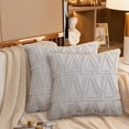 thumbnail image 3 of Throw Pillow Cover Plush: 2PCS Modern Pillow Case Cushion Cover Pillow Protector, 3 of 10