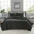 thumbnail image 2 of Madison Park Keaton Full/Queen 3 Piece Quilt Set in Black, 2 of 6