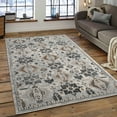thumbnail image 1 of LaDole Rugs 3x5 ft Classic Premium Area Runner Rug | Boho Small Carpet For Entry Way, Hallway, Home Office, Entrance Indoor Floor Décor | Blue Grey, 1 of 4