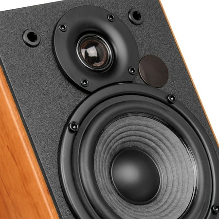 Edifier - R1380T Active Bookshelf Speakers, Computer Speakers – Dual RCA inputs - 2.0 Studio Monitor Speaker - Brown