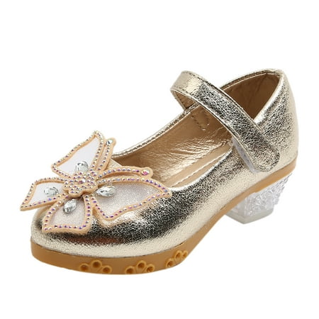 

Mikilon Infant Kids Baby Girls Pearl Crystal Bling Bowknot Single Princess Shoes Sandals Sandals for Toddlers Girls8.5-9 Years on Sale