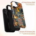 thumbnail image 4 of Classic Retro Halloween Phone Case, Trick or Treat Pumpkin Black Cat iPhone Cover for iPhone 16 15 14 13 12 11 Pro Max Plus Mini, 4 of 6