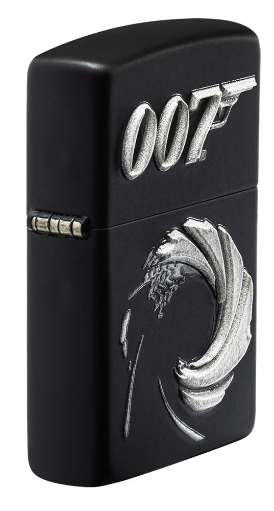 Zippo James Bond 007 Texture Print Black Matte Pocket Lighter