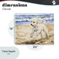thumbnail image 4 of Stupell Industries Tropical Poodle's Journey on Beach Canvas Art, 20 x 16, by Svetlana Aleynikova, 4 of 8