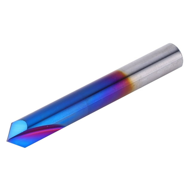 Chamfer End Mill, 2 Flute Chamfer End Mill, High Hardness 90 Degrees Precise Durable Long Service Life For Machine Tools