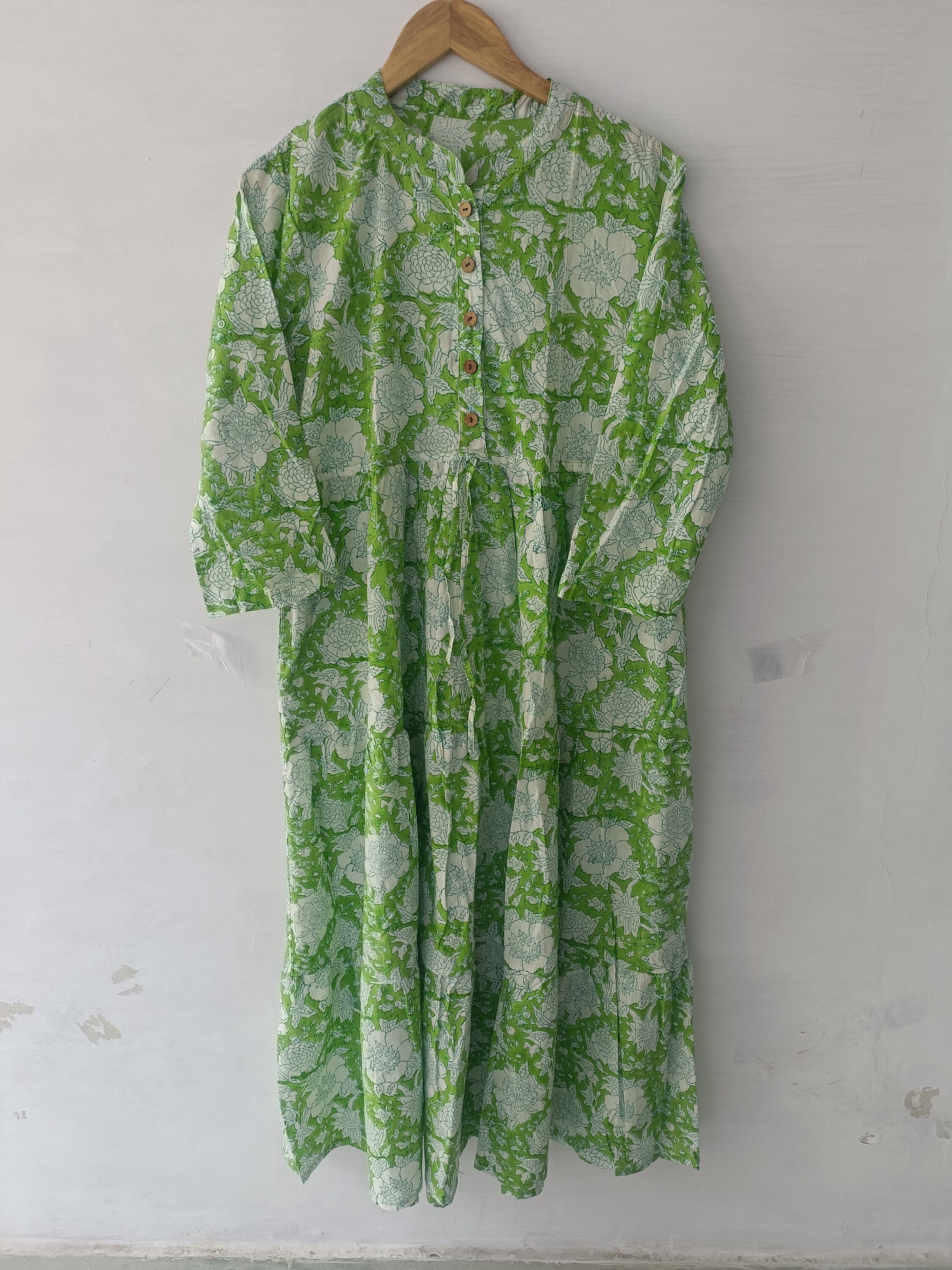 Block print Dress, Indian Cotton Dress,NooWork,Cotton Indian Dress,Handblock  Print Dress,Indian Block Print,Indian Dress,Hand Print Dress - Walmart.com