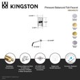 thumbnail image 7 of Kingston Brass KB6348DLTO Concord Single-Handle Pressure Balanced Tub Faucet in Brushed Nickel, 7 of 7