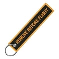 thumbnail image 3 of Runquan Portable Key Chain Key Fob Embroidery Car Key Holder for Adults and Children Orange Black, 3 of 8
