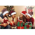 thumbnail image 3 of Motique Accessories Christmas Hat with Glitter Flannel Xmas Santa Holiday Hat for Teens & Adults-Red, 3 of 5