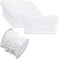 thumbnail image 4 of 20 Piece Vertical Blinds Weight Bottom Slats 89mm (3.5") x 10m Blinds Repair Kit, White, 4 of 4