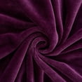 thumbnail image 3 of JML Purple Fleece Bed Blanket,Queen 79"x81",Soft Warm Flannel Blanket for All Season, 3 of 5