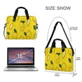 thumbnail image 3 of Iauyy 16inch Laptop Briefcase for Men/Women , Detachable Strap & Padded Compartment，Water-Resistant BagBusiness Travel File and Notepad,Lemon Cartoon Wallpaper, 3 of 7