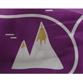 thumbnail image 5 of oneOone Georgette Viscose Purple Fabric Mountain Pattern Craft Projects Decor Fabric Printed By The Yard 42 Inch Wide, 5 of 5