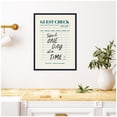 thumbnail image 2 of Kate and Laurel Framed Canvas Wall Art Print Guest Check One Day At A Time by The Creative Bunch Studio, 18 x 24 Sylvie Beaded Black Frame, Vintage, Typography Art for Wall Decor, 2 of 8