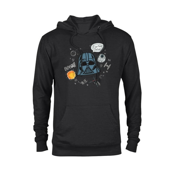 Star Wars Darth Vader Drawing I Am Your Father - Pullover Hoodie for Adults - Customized-Black